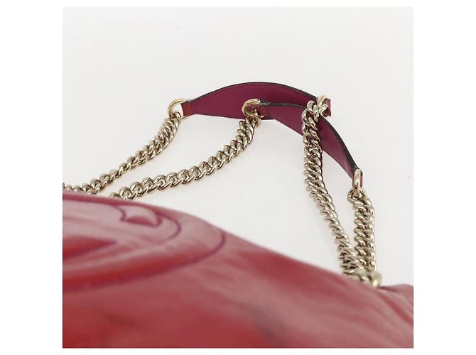 Borsa Gucci Soho Chain Rossa Oro Auth 159398 Rosso D'oro - vista 8