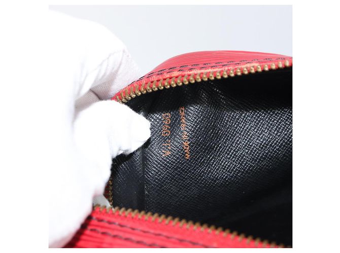 LOUIS VUITTON Epi Porta Documenti da Viaggio Borsa Business Rossa M54477 LV Auth 158150 Rosso - vista 12