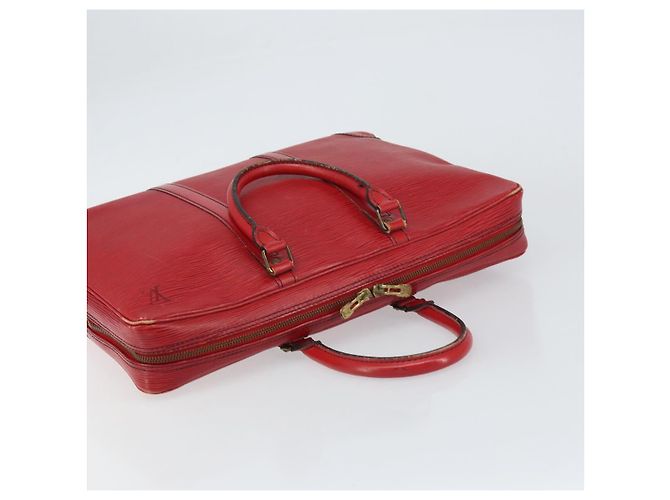 LOUIS VUITTON Epi Porta Documenti da Viaggio Borsa Business Rossa M54477 LV Auth 158150 Rosso - vista 6