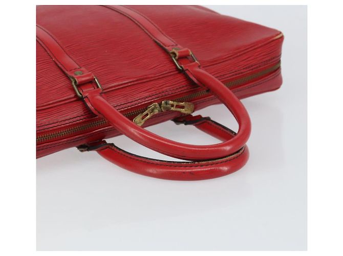 LOUIS VUITTON Epi Porta Documenti da Viaggio Borsa Business Rossa M54477 LV Auth 158150 Rosso - vista 7