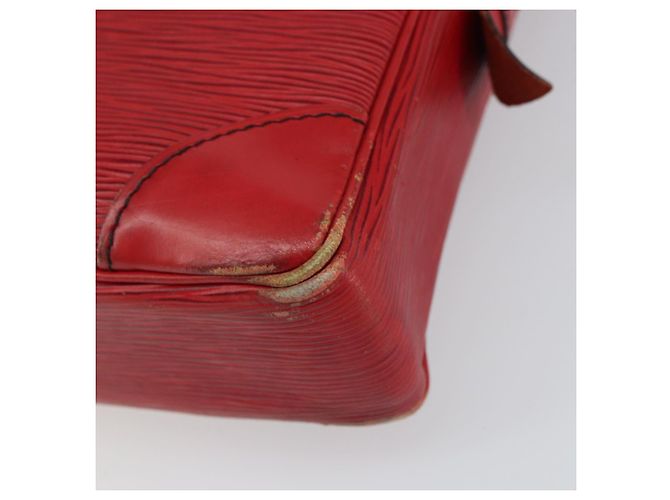 LOUIS VUITTON Epi Porta Documenti da Viaggio Borsa Business Rossa M54477 LV Auth 158150 Rosso - vista 8
