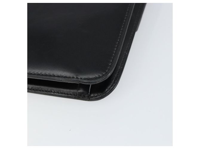 Borsa a Spalla Christian Dior in Pelle Nera e Oro Auth ar13899 Nero D'oro - vista 15