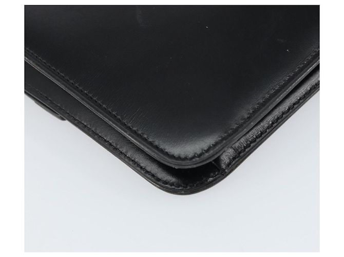 Borsa a Spalla Christian Dior in Pelle Nera e Oro Auth ar13899 Nero D'oro - vista 16