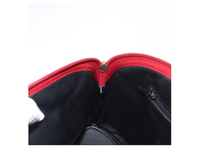 Saint Laurent Schultertasche aus Leder Rot Gold Auth gh1500 Golden - Ansicht 19