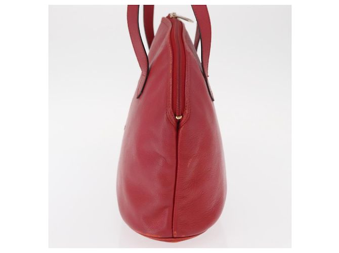 Saint Laurent Schultertasche aus Leder Rot Gold Auth gh1500 Golden - Ansicht 3