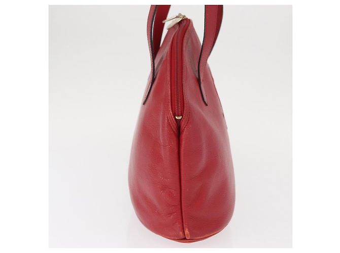 Saint Laurent Schultertasche aus Leder Rot Gold Auth gh1500 Golden - Ansicht 4