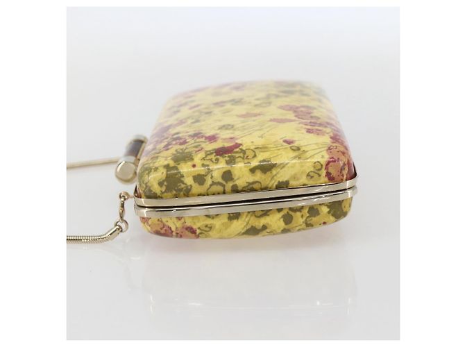 BALLY Chain Shoulder Bag Leather Multicolor Gold Auth 157876 Multiple colors Golden - view 3