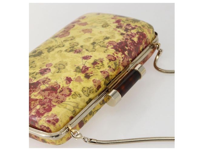 BALLY Chain Shoulder Bag Leather Multicolor Gold Auth 157876 Multiple colors Golden - view 6