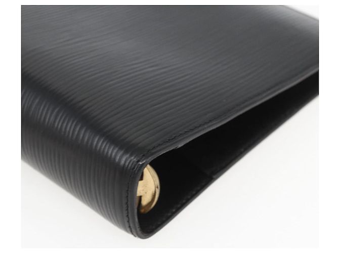 CUBIERTA DE AGENDA MM EPI NEGRA LOUIS VUITTON R20042 LV Auth BA9435 Negro - vista 14