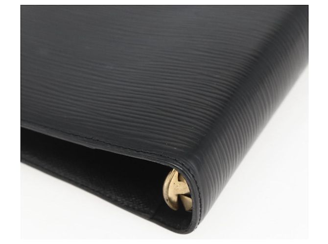CUBIERTA DE AGENDA MM EPI NEGRA LOUIS VUITTON R20042 LV Auth BA9435 Negro - vista 15