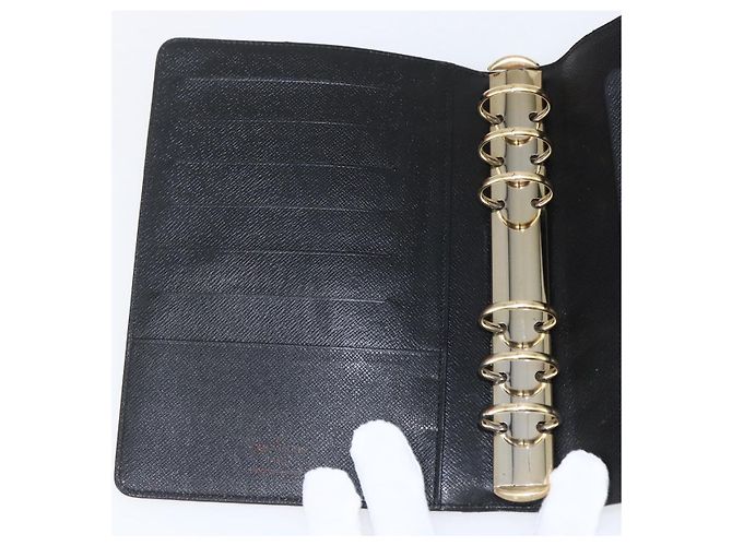 CUBIERTA DE AGENDA MM EPI NEGRA LOUIS VUITTON R20042 LV Auth BA9435 Negro - vista 18