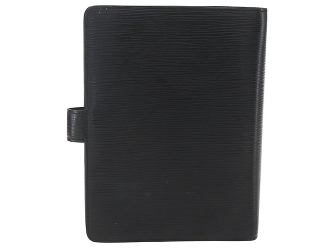CUBIERTA DE AGENDA MM EPI NEGRA LOUIS VUITTON R20042 LV Auth BA9435 Negro - vista 2