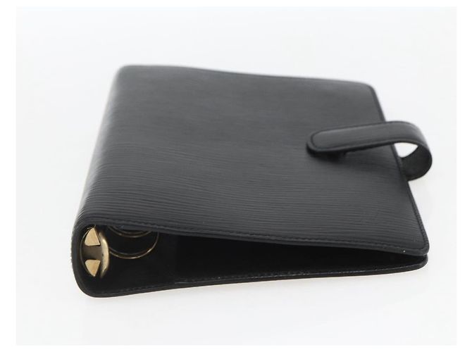CUBIERTA DE AGENDA MM EPI NEGRA LOUIS VUITTON R20042 LV Auth BA9435 Negro - vista 6