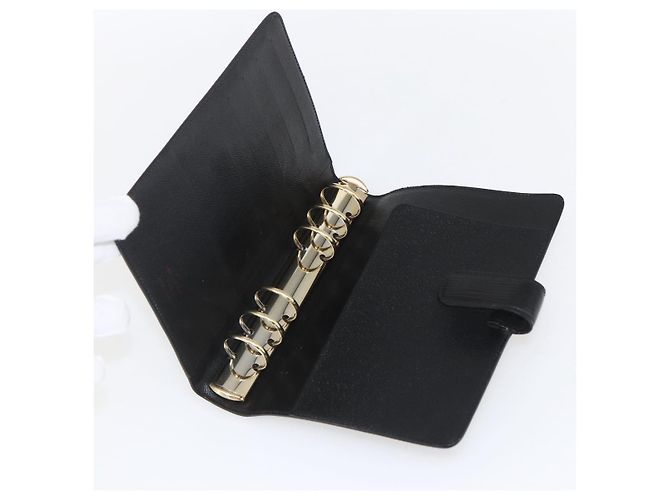 CUBIERTA DE AGENDA MM EPI NEGRA LOUIS VUITTON R20042 LV Auth BA9435 Negro - vista 8