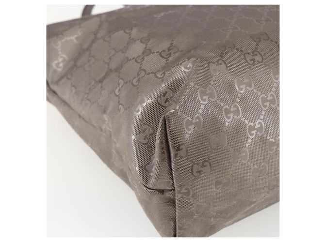 GUCCI GG Implementierung Tote Bag PVC Silber 211137 Auth BA9306 - Ansicht 16