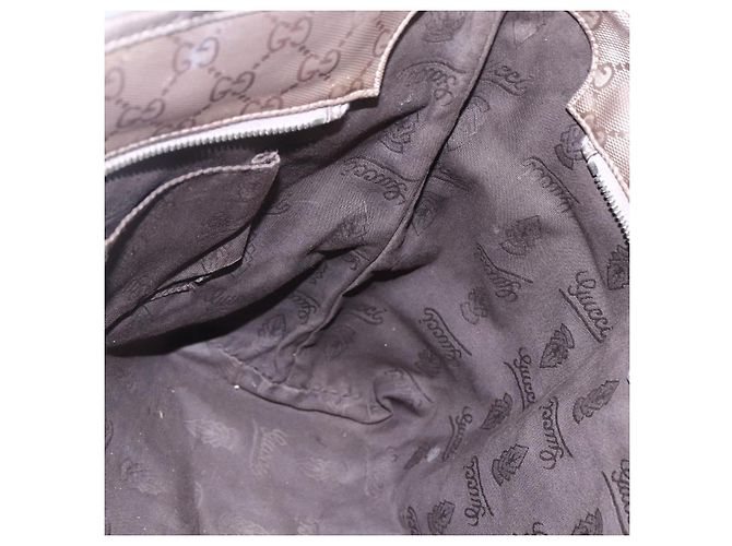 GUCCI GG Implementierung Tote Bag PVC Silber 211137 Auth BA9306 - Ansicht 21
