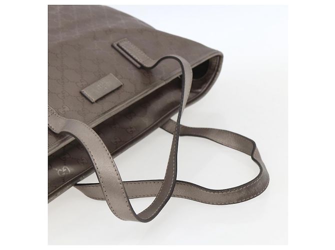 GUCCI GG Implementierung Tote Bag PVC Silber 211137 Auth BA9306 - Ansicht 7