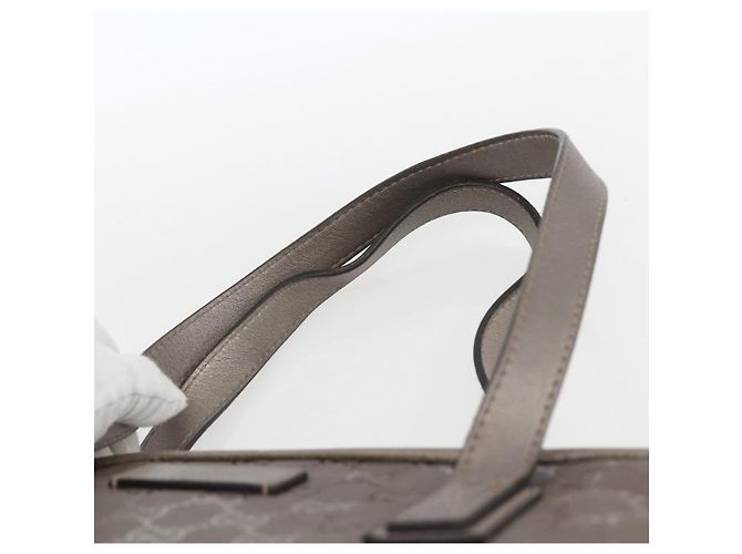 GUCCI GG Implementierung Tote Bag PVC Silber 211137 Auth BA9306 - Ansicht 8