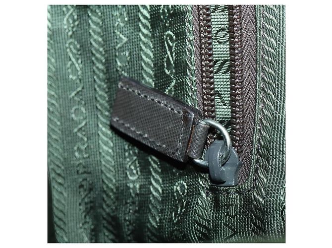 PRADA Backpack Nylon Khaki Silver Auth 156120 Silvery - view 26