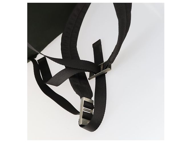PRADA Backpack Nylon Khaki Silver Auth 156120 Silvery - view 8
