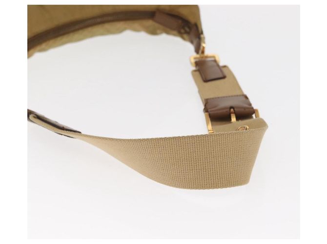 Borsa a Spalla PRADA Nylon Beige Oro Auth 160150 D'oro - vista 7