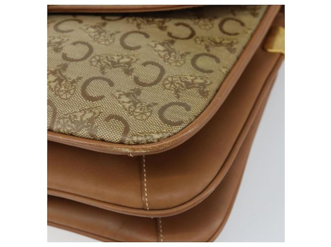 BORSO A SPALLA CÉLINE C SULKY CARRIAGE IN PVC BEIGE ORO Auth 159376 D'oro - vista 14