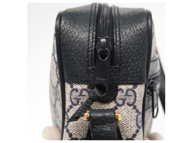 Gucci Bolso de Hombro GG Supreme Sherry Line PVC Navy Red 89 02 004 Auth am10314 Roja Azul marino - vista 17