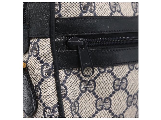 Gucci Bolso de Hombro GG Supreme Sherry Line PVC Navy Red 89 02 004 Auth am10314 Roja Azul marino - vista 18