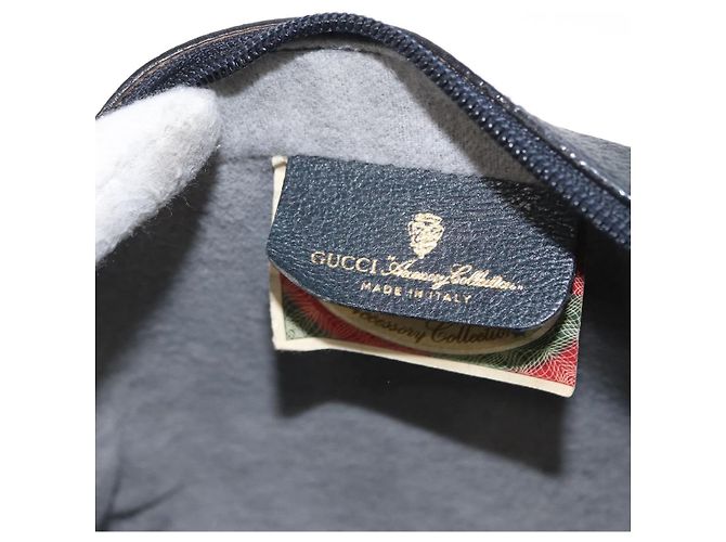 Gucci Bolso de Hombro GG Supreme Sherry Line PVC Navy Red 89 02 004 Auth am10314 Roja Azul marino - vista 20