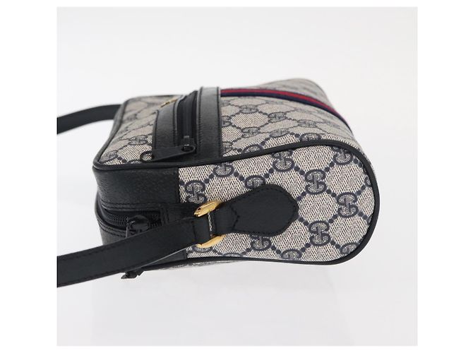 Gucci Bolso de Hombro GG Supreme Sherry Line PVC Navy Red 89 02 004 Auth am10314 Roja Azul marino - vista 4
