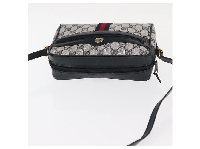 Gucci Bolso de Hombro GG Supreme Sherry Line PVC Navy Red 89 02 004 Auth am10314 Roja Azul marino - vista 6