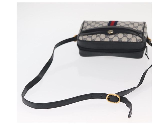 Gucci Bolso de Hombro GG Supreme Sherry Line PVC Navy Red 89 02 004 Auth am10314 Roja Azul marino - vista 7