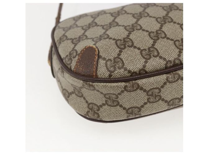 Bolsa Sherry Line GG Supreme Web da GUCCI em PVC bege e dourado 89 02 066 Auth 160474 - vista 16