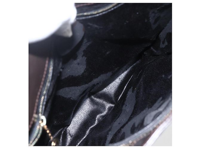 Borsa Tote GUCCI Smalto Marrone Oro Auth bs31888 D'oro - vista 10
