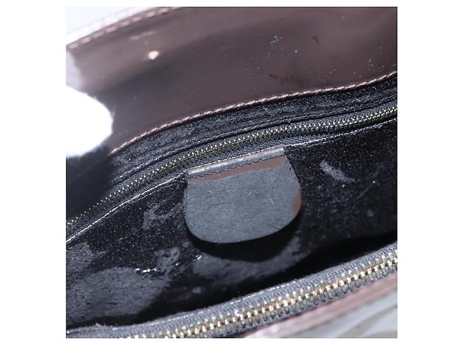 Borsa Tote GUCCI Smalto Marrone Oro Auth bs31888 D'oro - vista 18