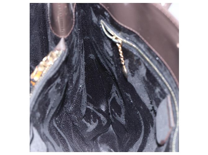 Borsa Tote GUCCI Smalto Marrone Oro Auth bs31888 D'oro - vista 20