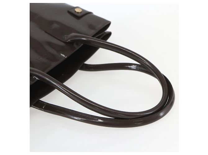 Borsa Tote GUCCI Smalto Marrone Oro Auth bs31888 D'oro - vista 7