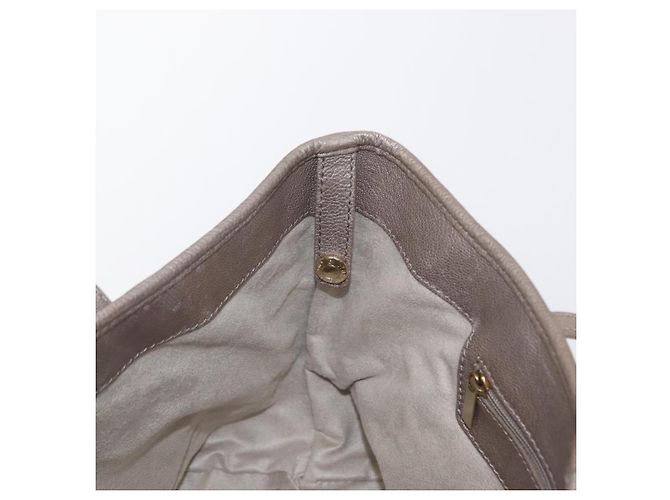 Borsa Tote in pelle Sasha S di Jimmy Choo Argento Oro Auth BA9248 D'oro - vista 18