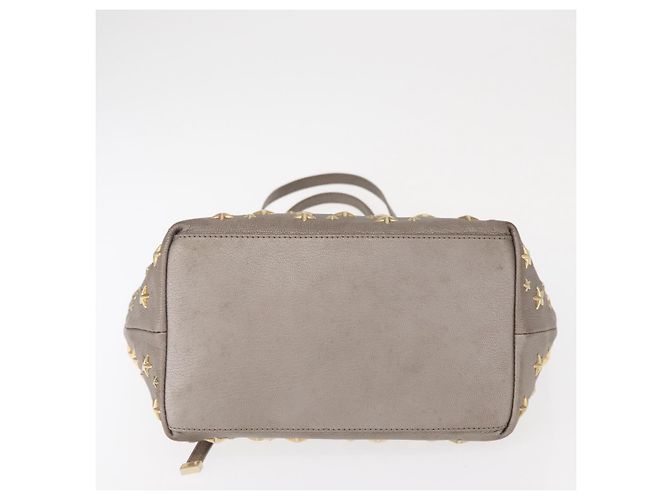 Borsa Tote in pelle Sasha S di Jimmy Choo Argento Oro Auth BA9248 D'oro - vista 5