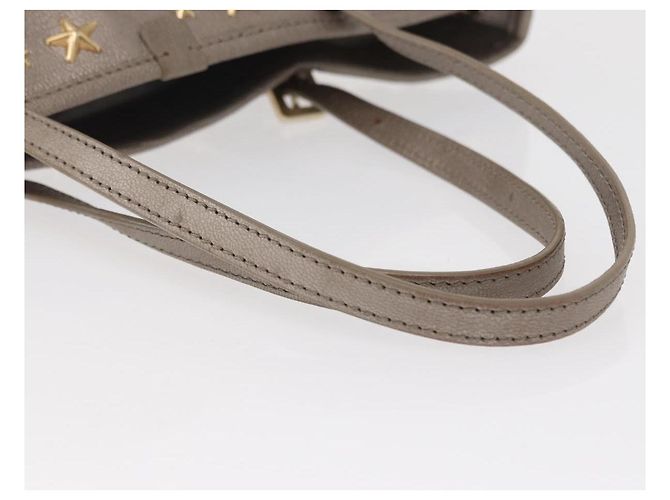Borsa Tote in pelle Sasha S di Jimmy Choo Argento Oro Auth BA9248 D'oro - vista 7