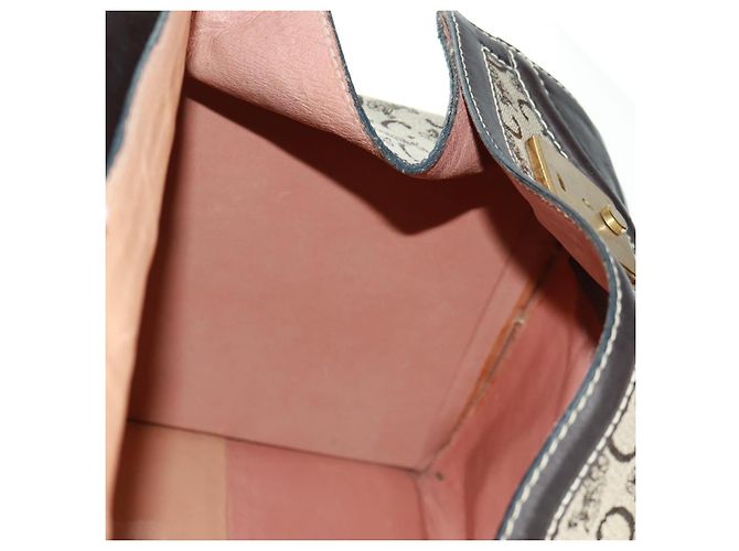 Céline Borsa Boston Celine C Sulky in tela marrone e oro Auth bs32098 D'oro - vista 24