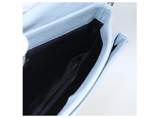 Borsa LOEWE in suede blu argento autentica ka1394 - vista 19