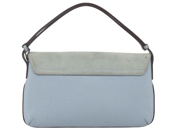 Borsa LOEWE in suede blu argento autentica ka1394 - vista 2