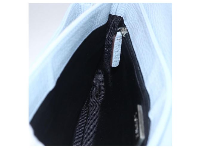 Borsa LOEWE in suede blu argento autentica ka1394 - vista 20