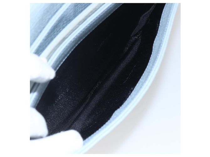 Borsa LOEWE in suede blu argento autentica ka1394 - vista 22