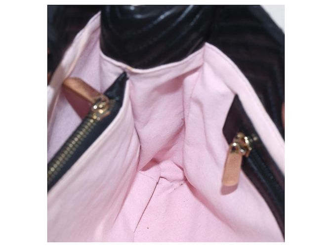 BALLY Borsa a mano in pelle nera e oro Auth 158990 Nero D'oro - vista 19