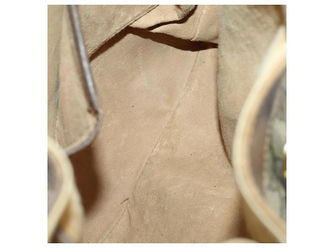 Gucci Borsa GG Supreme Web Sherry Line PVC Beige Oro 41 02 034 Auth 156424 D'oro - vista 11