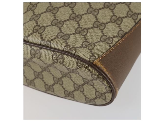 Gucci Borsa GG Supreme Web Sherry Line PVC Beige Oro 41 02 034 Auth 156424 D'oro - vista 15