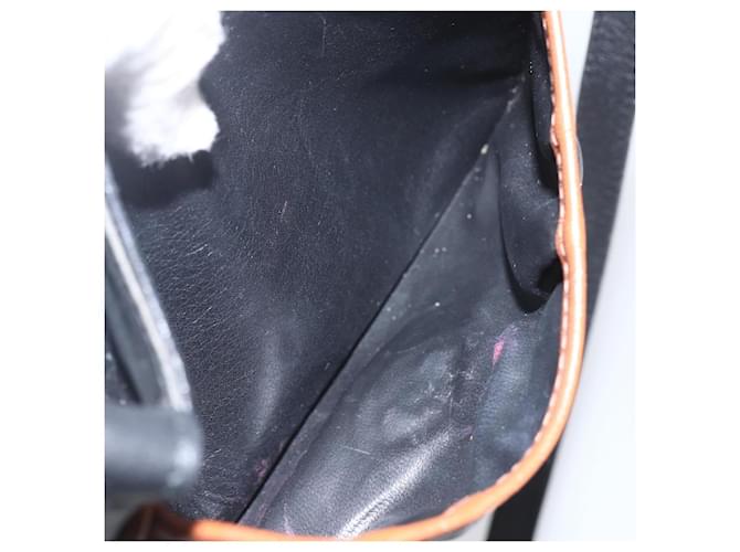 Céline Borsa a Spalla in Pelle Nera e Oro Auth BA9422 Nero D'oro - vista 11
