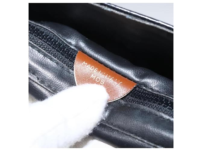 Céline Borsa a Spalla in Pelle Nera e Oro Auth BA9422 Nero D'oro - vista 12